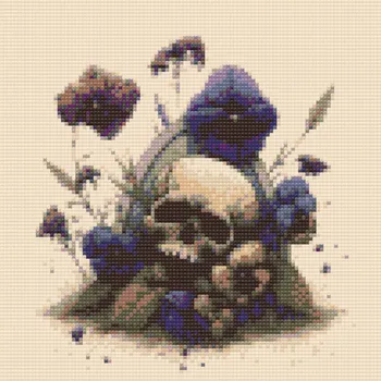 Diamantové malování Diamantové malování - Hrob smrti Velikost: 30x30cm, Rámování: Pouze srolované plátno, Diamanty: Čtvercové