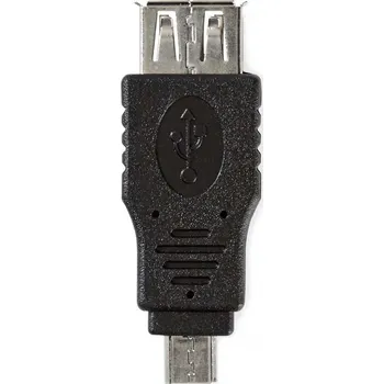 Redukce Nedis USB micro B na USB A černý CCGB60901BK