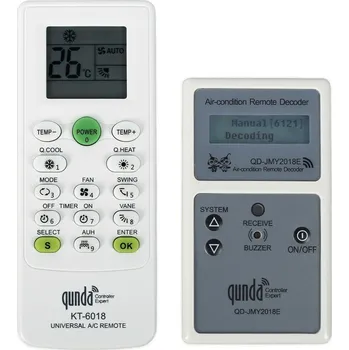 Qunda KT-6018 JMY2018E univerzální dálkový ovladač a dekodér pro klimatizace