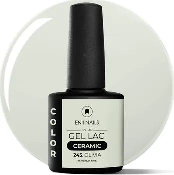 Lak na nehty ENII NAILS Gel lak Ceramic 245 Olivia - gelový lak bez HEMA, 10 ml