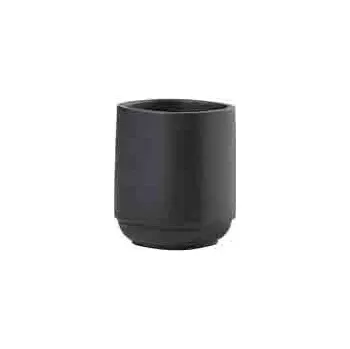 Držák na kartáček Kelímek na zubní kartáček TIME Black, černý - ZONE DENMARK (TIME kelímek na kartáčky, černý - ZONE DENMARK)