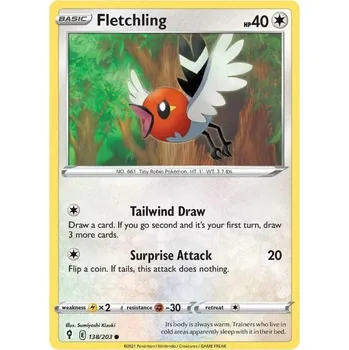 Sběratelská karetní hra Pokémon karta Fletchling 138/203