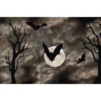 Diamantové malování Diamantové malování - Strašidelný les Velikost: 40x60cm, Rámování: Pouze srolované plátno, Diamanty: Čtvercové