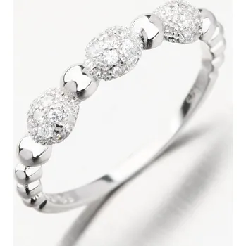 Šperk Dámský prsten stříbro 925 zirkon GST-11543 velikost 59