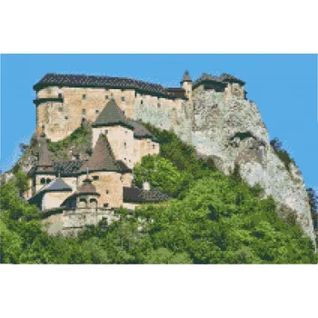 Diamantové malování Diamantové malování - Oravský hrad Velikost: 40x60cm, Rámování: Pouze srolované plátno, Diamanty: Kulaté