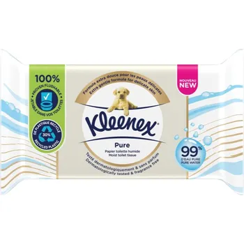 Toaletní papír Kleenex Pure vlhčený toaletní papír 38 ks