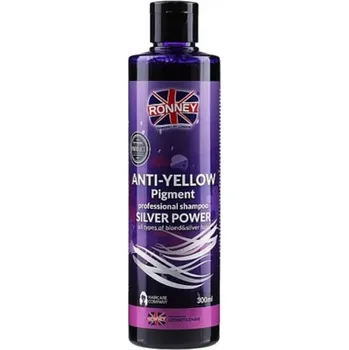 Šampon RONNEY Anti-Yellow Silver Power Shampoo 300ml - šampon na melírované a blond vlasy