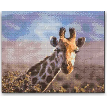 Diamantové malování Diamantové malování - Safari - Žirafa Velikost: 30x40cm, Rámování: Pouze srolované plátno, Diamanty: Kulaté