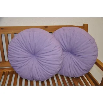 Polštář Polštář kulatý velký - set 2 kusy Fialová