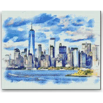 Diamantové malování Diamantové malování - New York Velikost: 30x40cm, Rámování: Pouze srolované plátno, Diamanty: Čtvercové