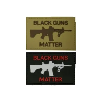 Nášivka PVC nášivka Black Guns Matter, černá