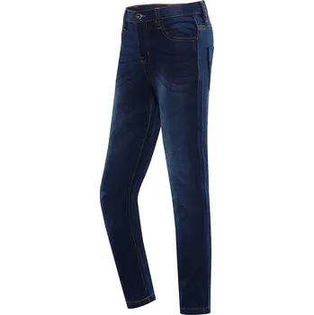 Dívčí kalhoty Dětské džínové kalhoty NAX - HELDO - tmavě modrá / 116/122