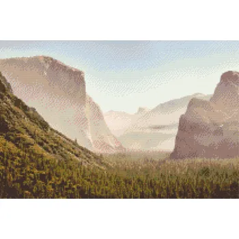 Diamantové malování Diamantové malování - Yosemite 3 Velikost: 40x60cm, Rámování: Pouze srolované plátno, Diamanty: Čtvercové