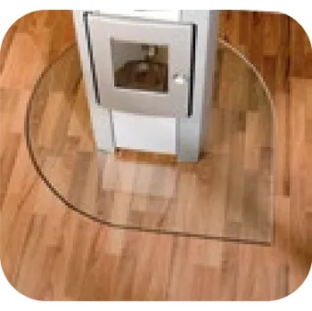 Krbová kamna SKLO POD KAMNA, 8mm 110x110 cm