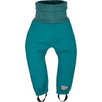 Chlapecké kalhoty Dětské rostoucí softshellové kalhoty s membránou Monkey Mum® - Veselá ještěrka 86/92