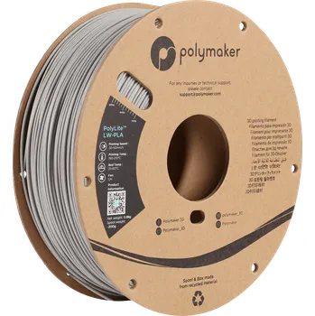 Filament Polymaker Polylite LW-PLA šedá 1,75mm 800g