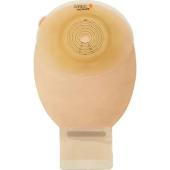 Dansac NovaLife 1 Open Soft Convex EasiView 10 ks—Střední, výpustný, béžový, s okénkem, konvexní, otvor 15-34 mm