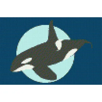 Diamantové malování Diamantové malování - Kosatka v hlubinách Velikost: 20x30cm, Rámování: Pouze srolované plátno, Diamanty: Kulaté