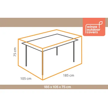 Zahradní pohovka Obal na stůl 185x105x75cm Winza