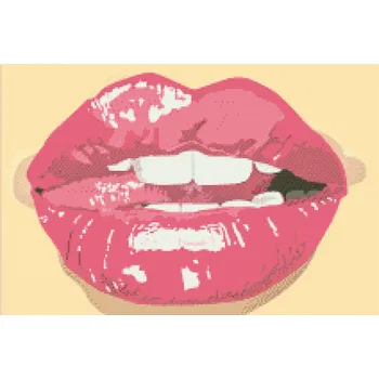 Diamantové malování Diamantové malování - Chuť na polibek Velikost: 40x60cm, Rámování: Pouze srolované plátno, Diamanty: Čtvercové