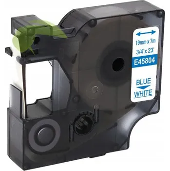 Pásek do tiskárny TONERSYP páska pro Dymo 45804 / S0720840, 19mm x 7m, modrý tisk / bílý podklad