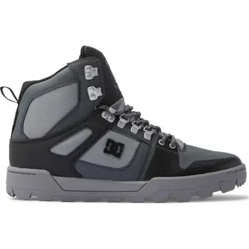 Pánská zimní obuv Boty DC Pure High-Top Winter - Black/Grey/Black - 44.5 (29cm)