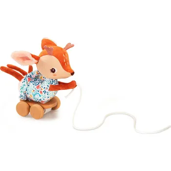 Dřevěná hračka Lilliputiens - jelínek Stela - tahací hračka (Jelínek Stela Lilliputiens - tahací hračka)