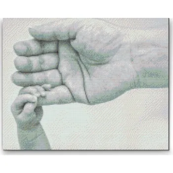 Diamantové malování Diamantové malování - Rodičovská láska Velikost: 30x40cm, Rámování: Pouze srolované plátno, Diamanty: Kulaté