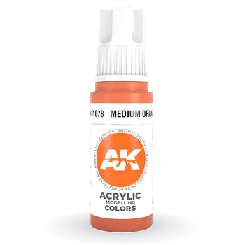 Modelářská barva AK Interactive: General Series - Medium Orange 17ml