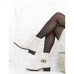 DnesObouvam.cz Dámské béžové boty HBL-77BE.PU Velikost: 40