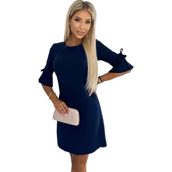 Oblečení a móda Dámské šaty 217-8 Neva - NUMOCO tmavě modrá M