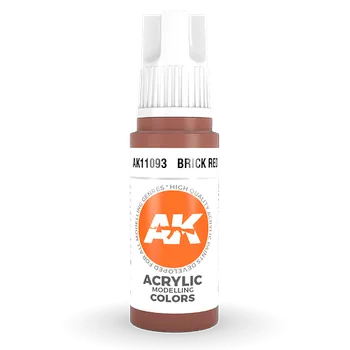 Modelářská barva AK Interactive: General Series - Brick Red 17ml