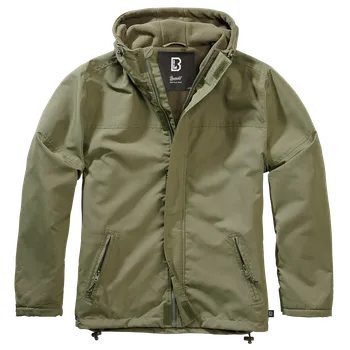 Pánská větrovka Brandit - Bunda Windbreaker frontzip oliva Velikost: L