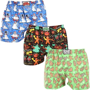 Trenýrky 3PACK pánské trenky Styx art klasická guma vícebarevné (3A17134) S Možnost vrácení zboží ZDARMA do 120 dnů!