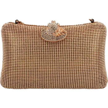 Kabelka Dámské luxusní psaníčko zlaté - MOON Miliena zlatá