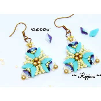 Korálek Náušnice Riginos č. 1291 - stavebnice