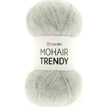 YarnArt Mohair Trendy 113 světle šedá