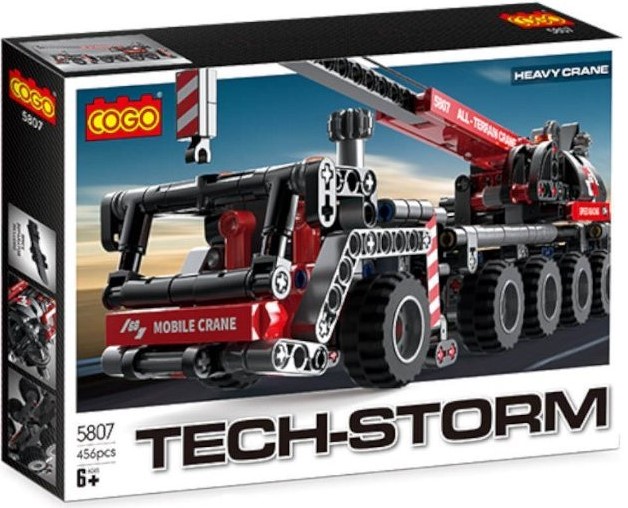 foto Ostatní stavebnice Cogo Tech-Storm 5807 Pojízdný jeřáb