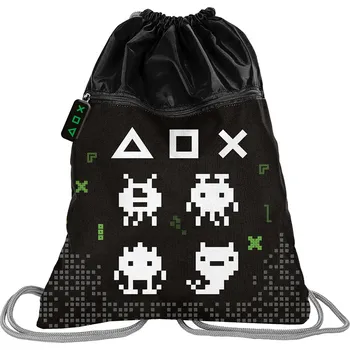 Školní sáček PASO Sáček na obuv premium Gaming černý