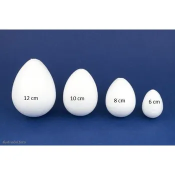 Velikonoční dekorace Polystyrenové vajíčko - 12 cm