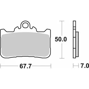 Brzda pro motocykl Brzdové destičky SBS přední HONDA CB 750 Hornet rok 23-25