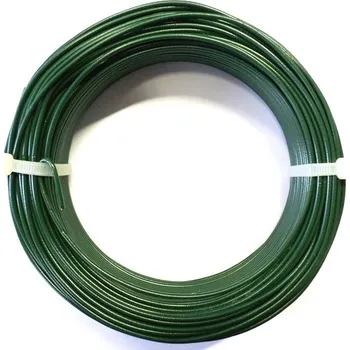 Příslušenství pro plot Vázací drát Zn + PVC - 50 m zelený