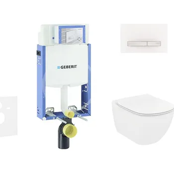 WC sada Geberit Kombifix 110.302.00.5 NF8 + WC a sedátko Ideal Standard Tesi