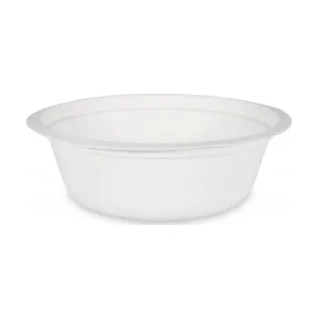 Jednorázové nádobí Miska kulatá BIO cukrová třtina 500ml, Ø 15,5*5,5 cm 42350