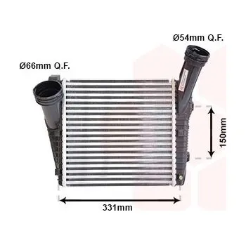 Chladič motoru Chladič turba VAN WEZEL 58004263
