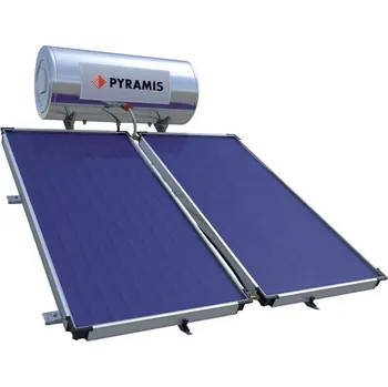 Bojler Pyramis Solární ohřívač vody 200 l TP, panel 2x2m2, Triple energy