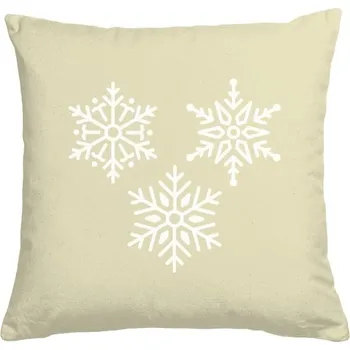 Pánská móda Polštář bavlněný s potiskem Vločky