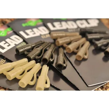 Korda Klipy na olovo Lead Clip 10ks Barva: Gravel Brown (hnědá)