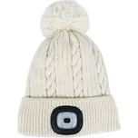 Čepice s čelovkou a bambulí Pro Damon bílá