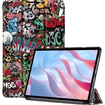 Příslušenství pro tablet Print chytré zavírací pouzdro na Honor Pad X9 - graffiti